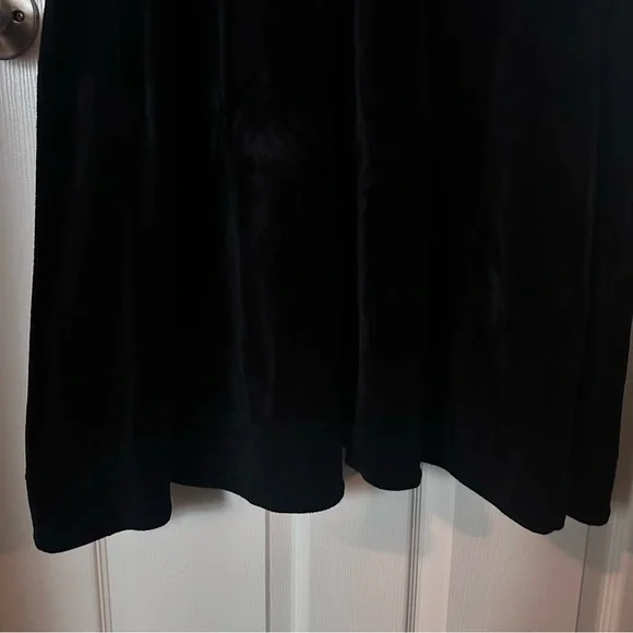 ME+EM Perfect Simplicity Stretch Velvet Black Maxi Dress | Sz 10 - Picture 7 of 15